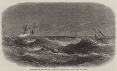 Rescue of the Crew of the Caber-Faigh on the Owens Shoals, Isle of Wight by Edwin Weedon